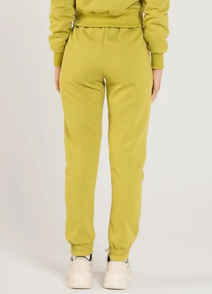 Just Basic - Calça em Moletom Feminino Verde - JUST BASIC