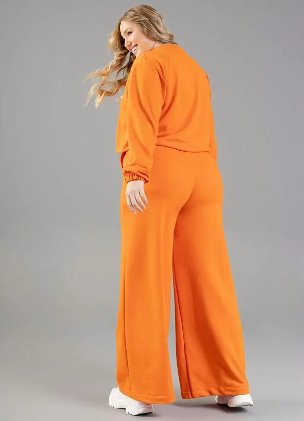 Just Basic - Calça em Moletom Laranja 4