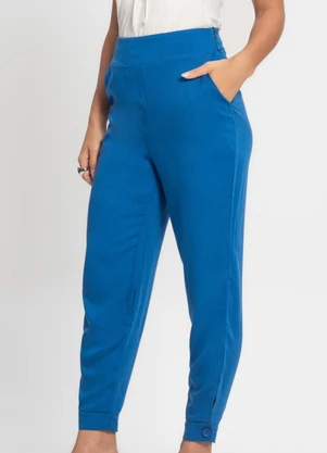 Endless - Calça em Viscose Feminina Azul - ENDLESS