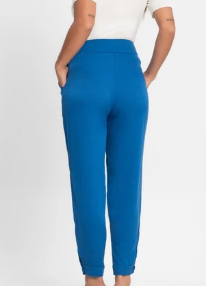 Endless - Calça em Viscose Feminina Azul - ENDLESS