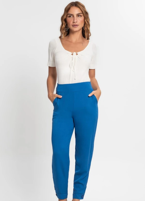 Endless - Calça em Viscose Feminina Azul 3