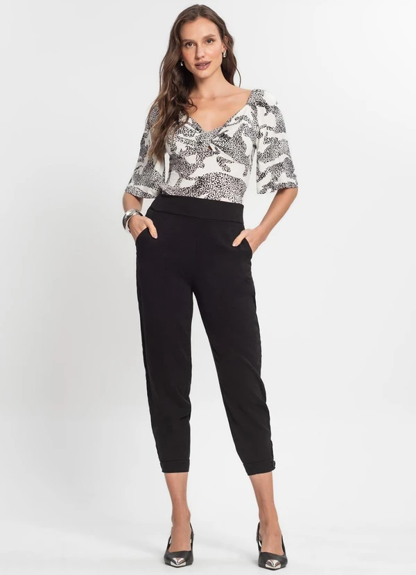 Endless - Calça em Viscose Feminina Preto 3