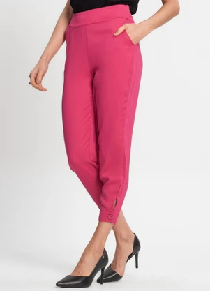 Endless - Calça em Viscose Feminina Rosa - ENDLESS