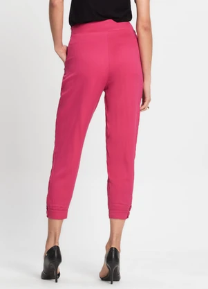 Endless - Calça em Viscose Feminina Rosa - ENDLESS