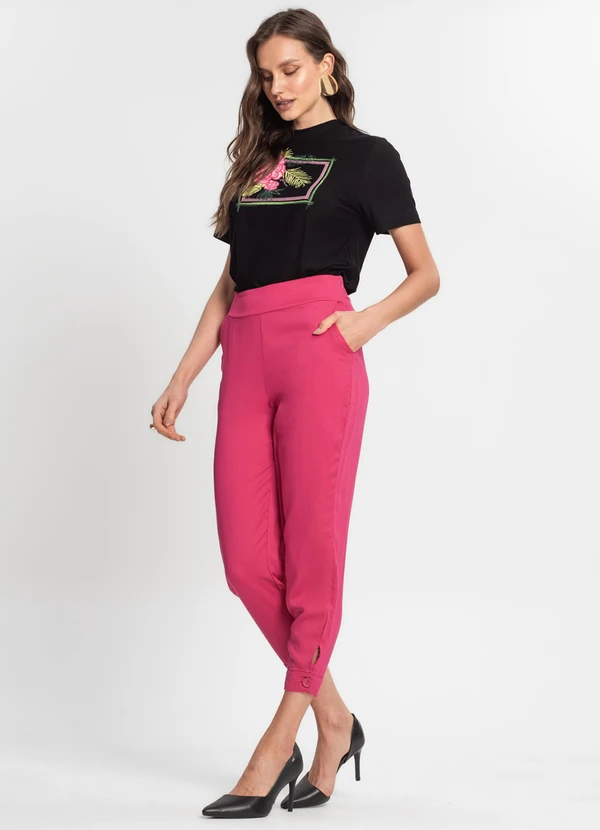 Endless - Calça em Viscose Feminina Rosa 3