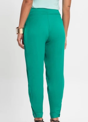 Endless - Calça em Viscose Feminina Verde - ENDLESS