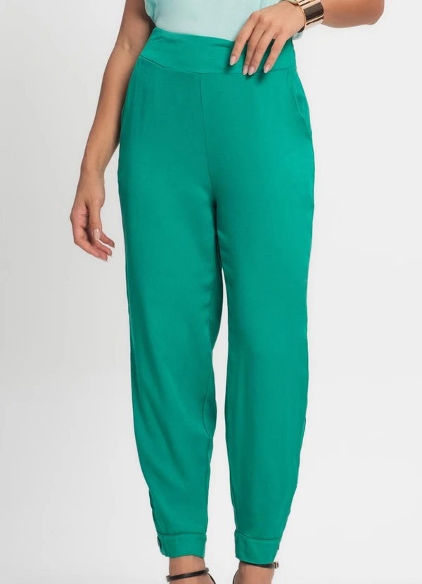 Endless - Calça em Viscose Feminina Verde