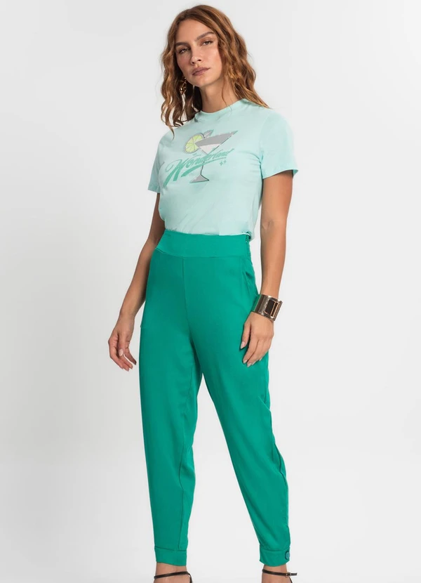 Endless - Calça em Viscose Feminina Verde 3