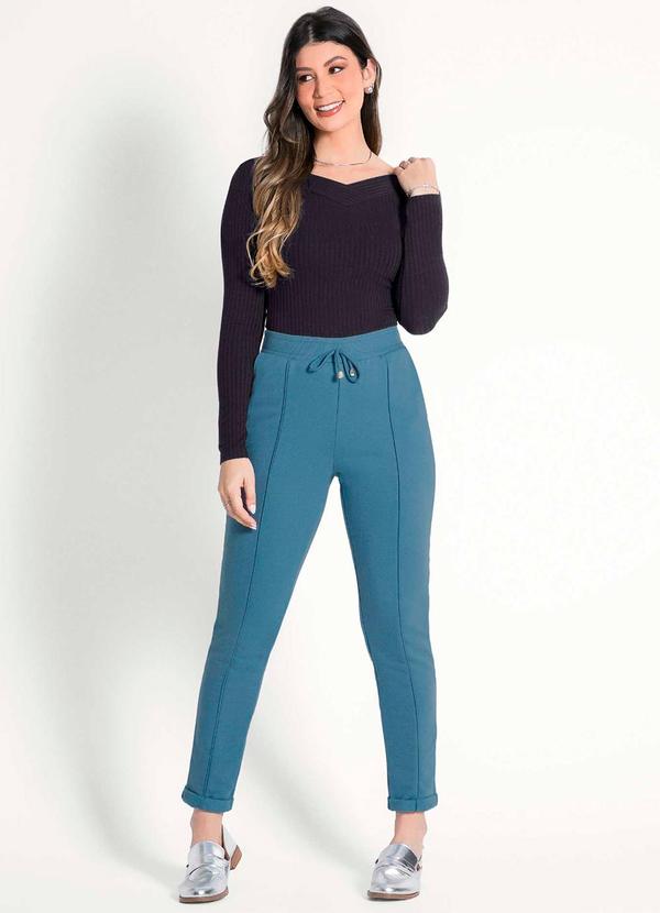 Habana - Calça Feminina Adulta Confortavel Azul 2