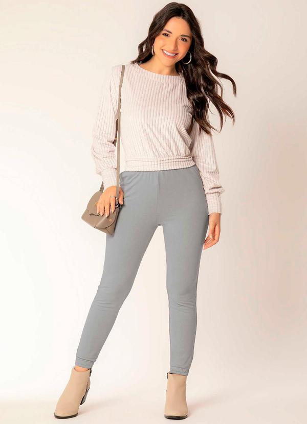 Cativa - Calça Feminina Adulto com Bolso Cinza 4