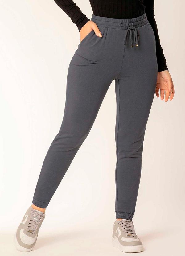 Cativa - Calça Feminina Adulto com Bolso Cinza