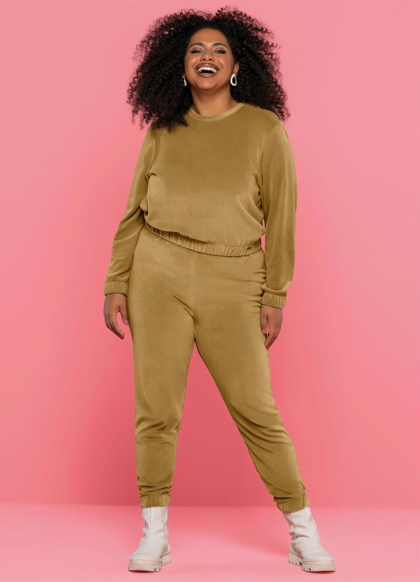 Maelle - Calça Feminina Adulto Marrom 2