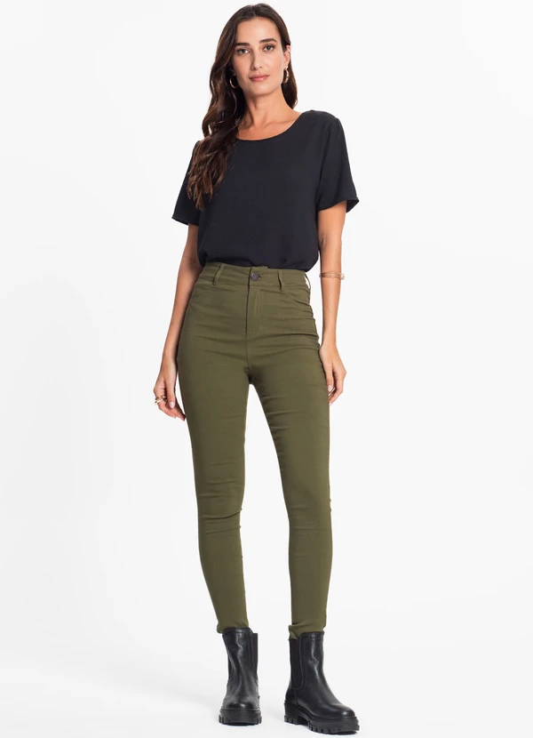 Endless - Calça Feminina Bengaline Verde 3