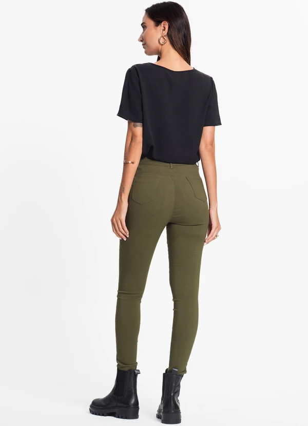Endless - Calça Feminina Bengaline Verde 4