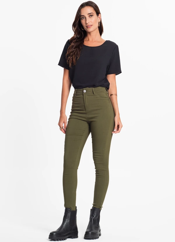 Endless - Calça Feminina Bengaline Verde 5