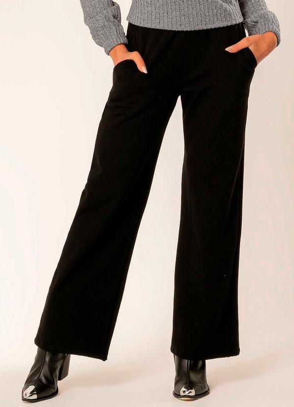 Cativa - Calça Feminina com Elástico Comfy Preto