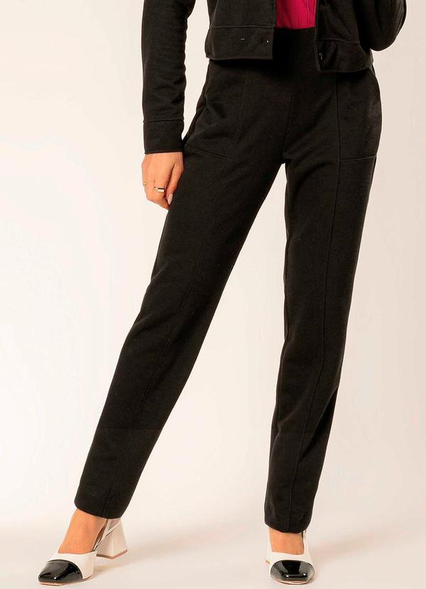 Cativa - Calça Feminina de Moletom Comfy Preto