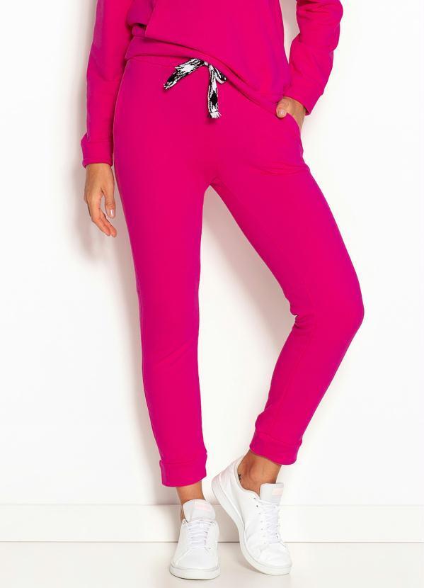 Colcci - Calça Feminina de Moletom Rosa