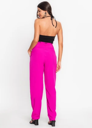 Endless - Calça Feminina em Crepe Rosa - ENDLESS