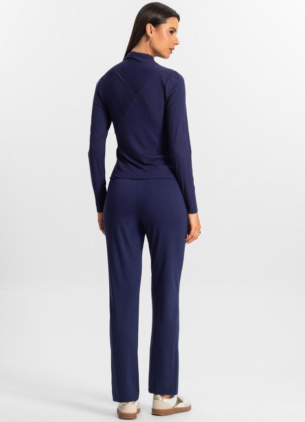 Rovitex - Calça Feminina em Molecotton Azul 4