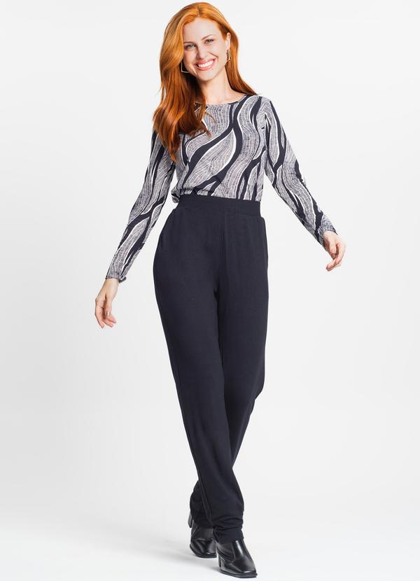 Rovitex - Calça Feminina em Molecotton Preto 3