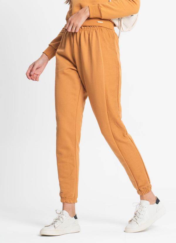 Rovitex - Calça Feminina em Moletinho Marrom