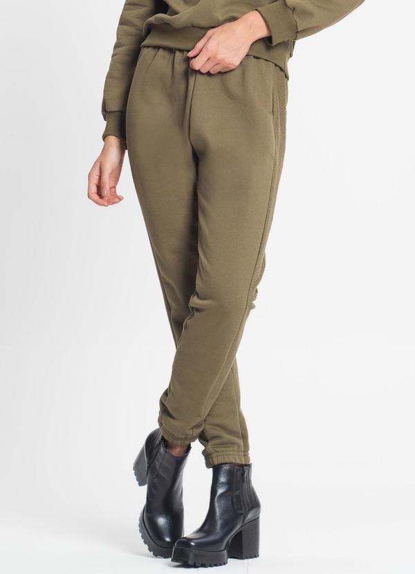 Rovitex - Calça Feminina em Moletinho Verde