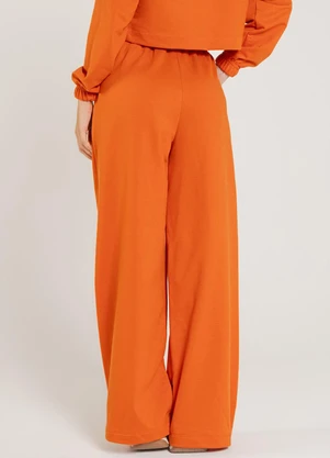 Just Basic - Calça Feminina em Moletom Laranja - JUST BASIC