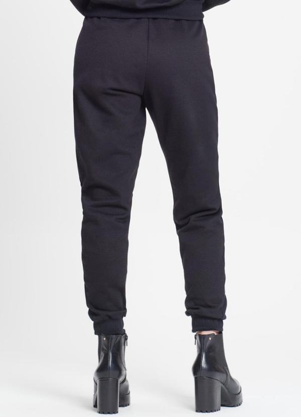 Rovitex - Calça Feminina em Moletom Preto 2
