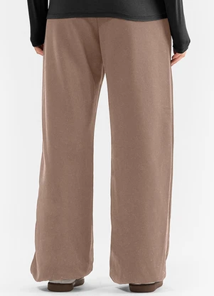 Calça Feminina em Moletom Rovitex (Marrom) - ROVITEX