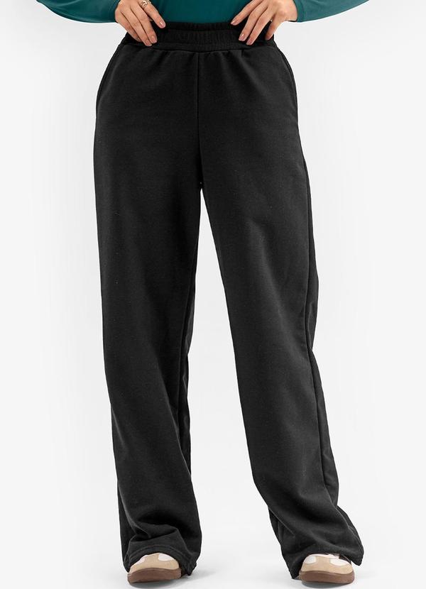 Rovitex - Calça Feminina em Moletom Rovitex Preto