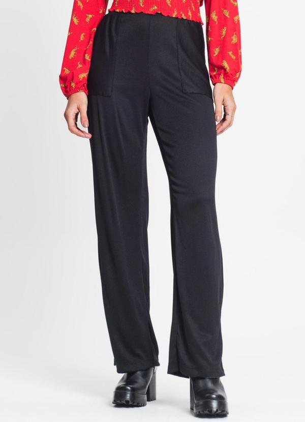 Rovitex - Calça Feminina em Ribana Duo Preto