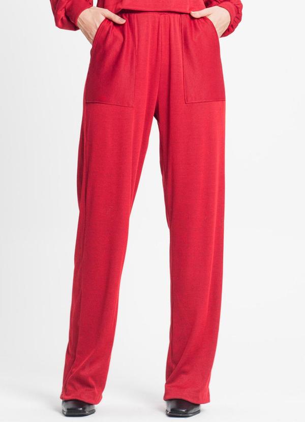 Rovitex - Calça Feminina em Ribana Duo Vermelho 1