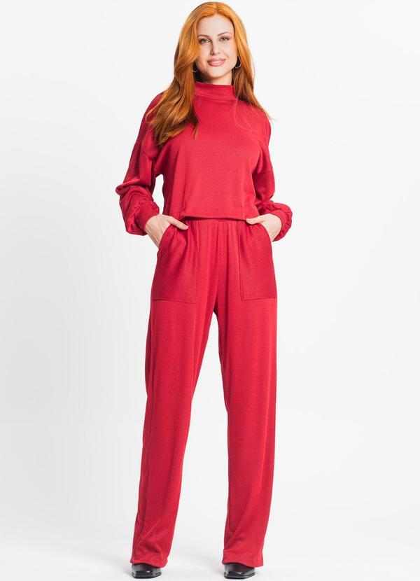 Rovitex - Calça Feminina em Ribana Duo Vermelho 3