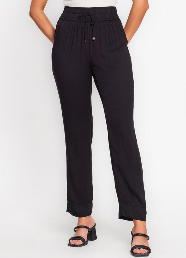 Endless - Calça Feminina em Viscose Preto