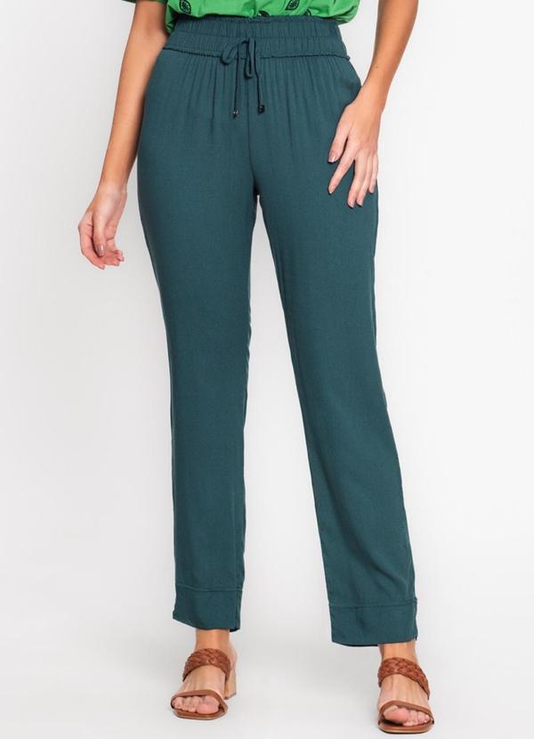 Endless - Calça Feminina em Viscose Verde