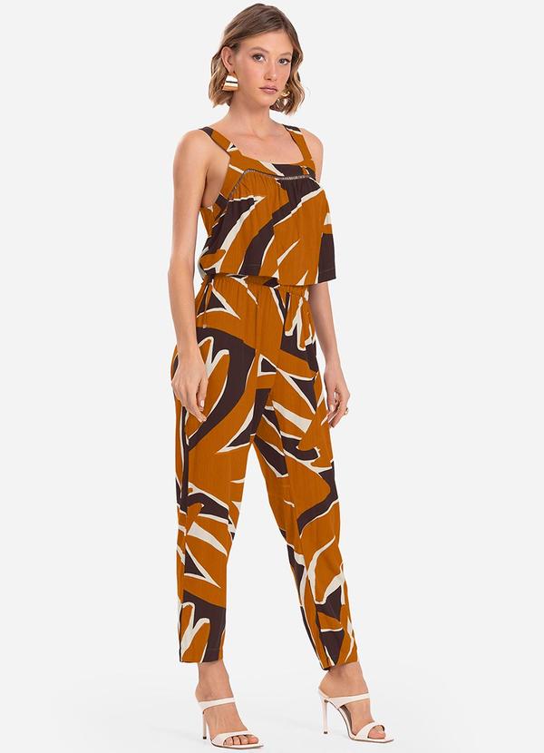 Endless - Calça Feminina Estampada Marrom 2