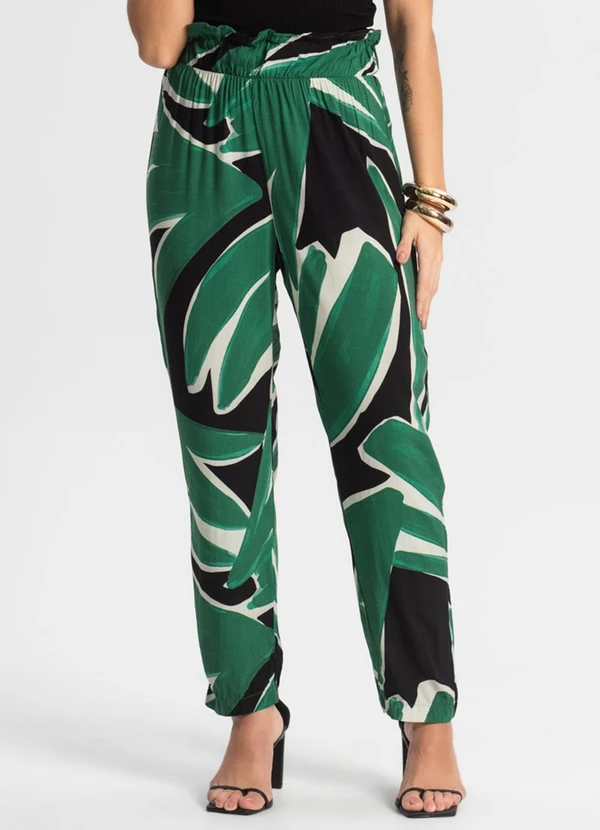 Endless - Calça Feminina Estampada Preto