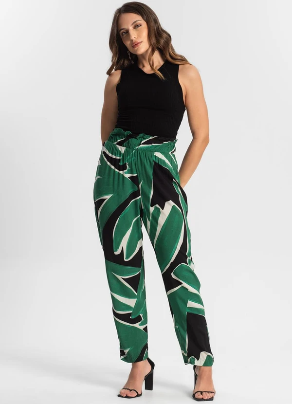 Endless - Calça Feminina Estampada Preto 5