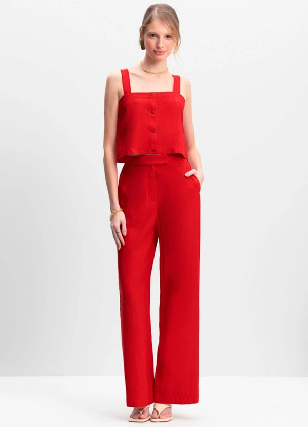 Essendi - Calça Feminina Vermelho 3