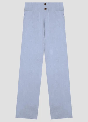 Cereja Rosa - Calça Feminina Viscose com Elastano Azul - CEREJA ROSA