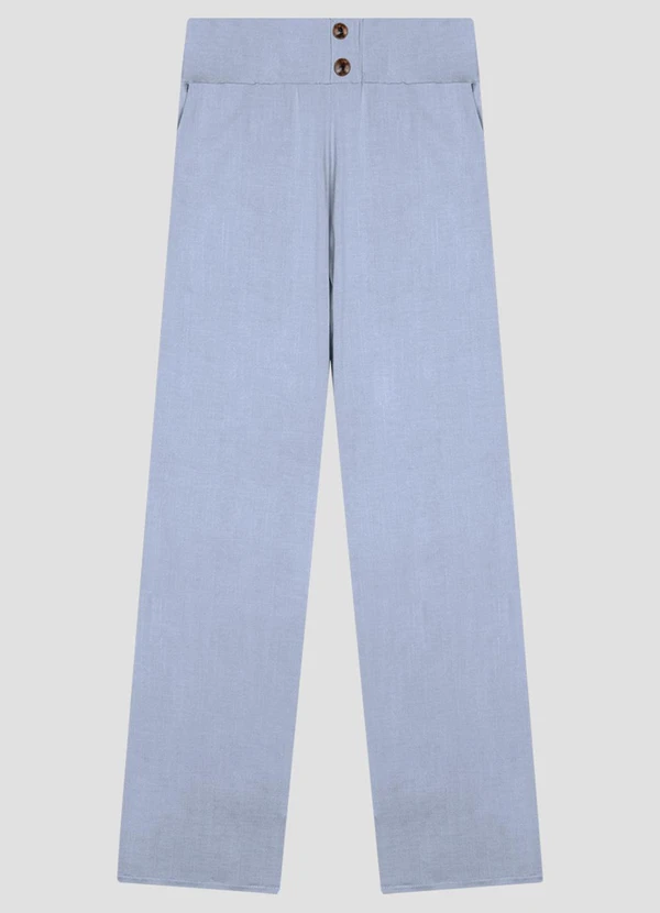 Cereja Rosa - Calça Feminina Viscose com Elastano Azul