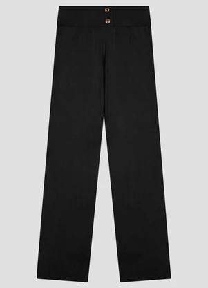 Cereja Rosa - Calça Feminina Viscose com Elastano Preto - CEREJA ROSA