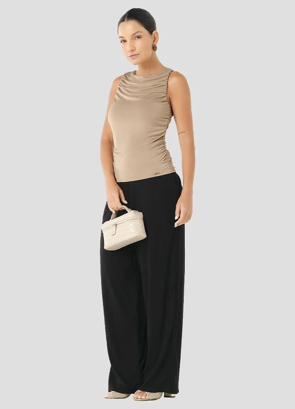 Cereja Rosa - Calça Feminina Viscose com Elastano Preto
