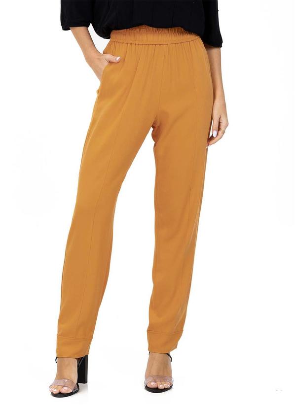 Endless - Calça Feminina Viscose Double Marrom