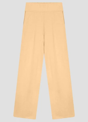 Cereja Rosa - Calça Feminina Viscose Linho Bege - CEREJA ROSA