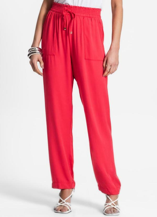 Endless - Calça Feminina Viscose Vermelho