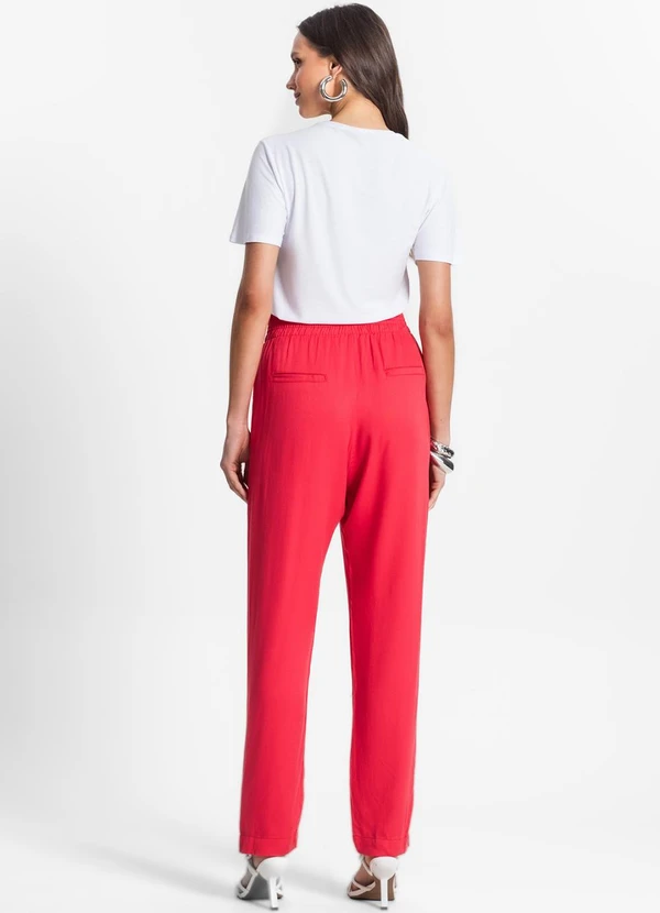 Endless - Calça Feminina Viscose Vermelho 4