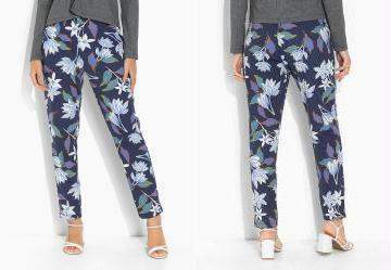 Cala Floral Azul com Cintura Alta