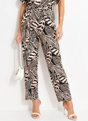 Cala Folhagem Neutra em Malha de Viscose